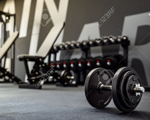 195509468-3d-illustration-of-free-weights-or-dumbells-and-fitness-equipment-for-training-exercise-and-healthy